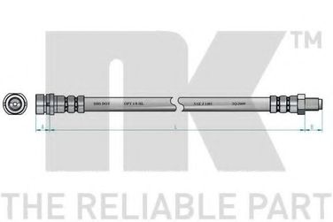 NK 8525122 Шланг тормозной задний - 2