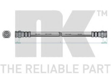 NK 853048 Шланг тормозной - 2