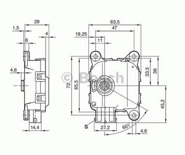 Bosch 0 132 801 143 Привод регулировки угла наклона фар - 4