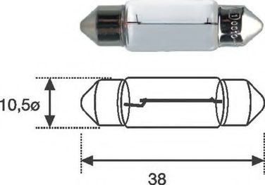 Magneti Marelli 009461100000 Лампа с10w 12V min10 - 2