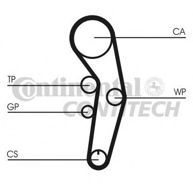 Contitech CT1090K2 Комплект ремня ГРМ  - 2