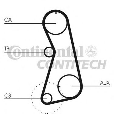 Contitech CT848K4 Комплект ремня ГРМ - 1