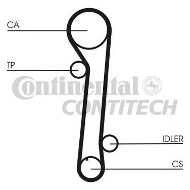 Contitech CT937K1 Комплект ремня ГРМ - 1