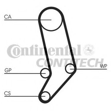 Contitech CT939K4 Комплект ремня ГРМ - 1
