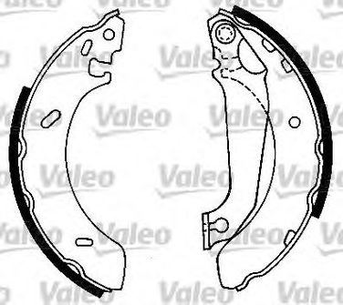 Valeo 553723 Колодки тормозные дисковые | зад | - 1