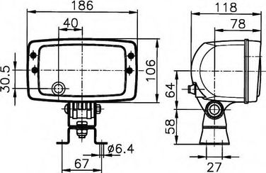 Hella 1AB 996 213-001 Основная фара | лев | - 2
