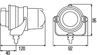 Hella 1F0 008 390-001 Фара дальнего света | лев | - 2