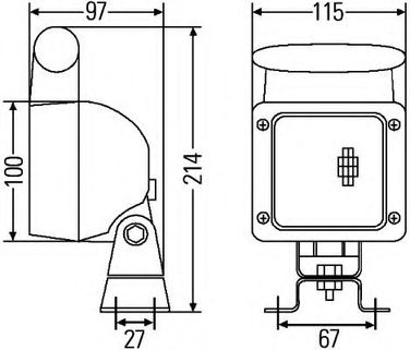Hella 1GA 007 506-021 Фонарь рабочего освещения - 3