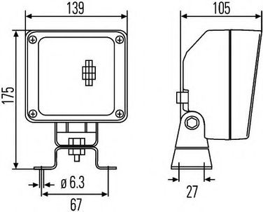 Hella 1GA 998 532-081 Фонарь рабочего освещения - 3