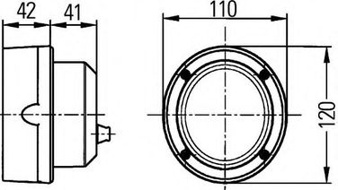 Hella 1GM 996 134-091 Фонарь рабочего освещения - 3