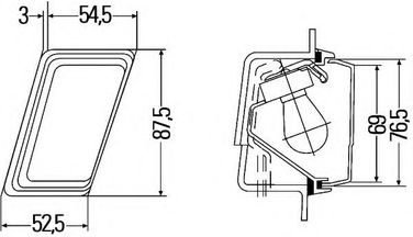 Hella 2BM 004 312-051 Фонарь указателя поворота | лев | - 2