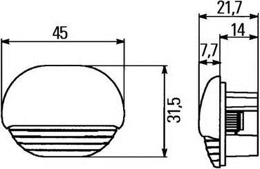Hella 2JA 998 560-017 Фонарь освещения салона - 2