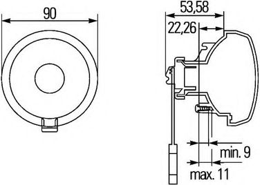 Hella 2NE 965 039-117 Противотуманная задняя фара - 2