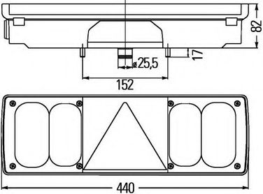 Hella 2VP 340 450-021 Задний габаритный фонарь | прав | - 2