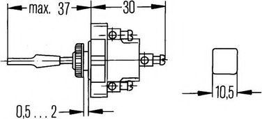 Hella 6BG 001 545-001 Блок переключателей указателя поворотов на рулевой колонке - 2