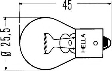 Hella 8GA 002 073-251 Лампа накаливания габаритного освещения HCV - 2