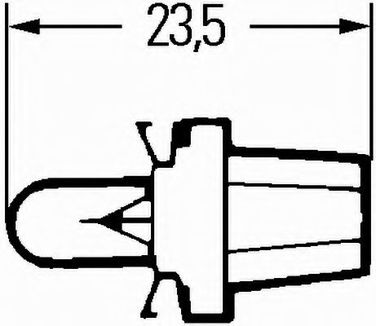 Hella 8GA 007 997-031 Лампочка BAX10d - 2