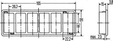 Hella 8HG 713 626-001 Корпус переключателей - 2