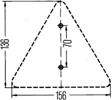 Hella 8RA 002 020-001 Светоотражатель - 2