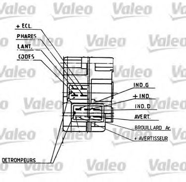 Valeo 251274 Подрулевой переключатель - 1