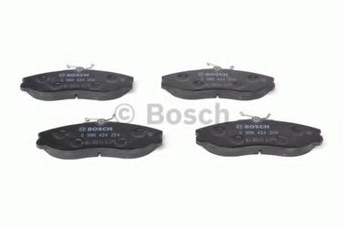 Bosch 0 986 424 204 Колодки тормозные дисковые | перед | - 2
