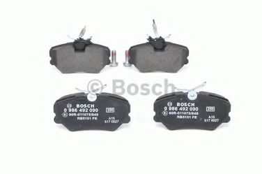 Bosch 0 986 492 090 Колодки тормозные дисковые | перед | - 6
