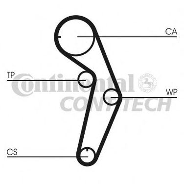 Contitech CT1048 Ремень ГРМ - 1