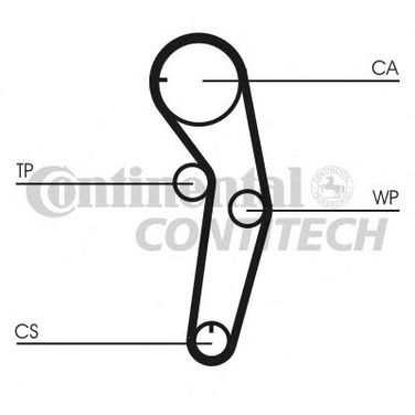 Contitech CT1053K1 Комплект ремня ГРМ - 1