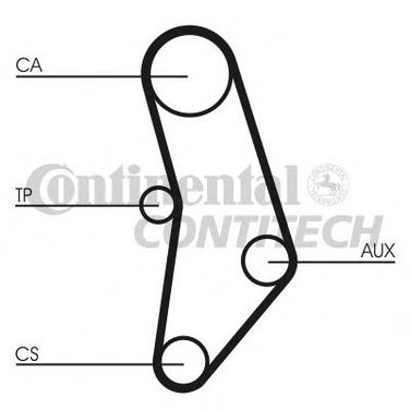 Contitech CT520K1 Комплект ремня ГРМ - 1