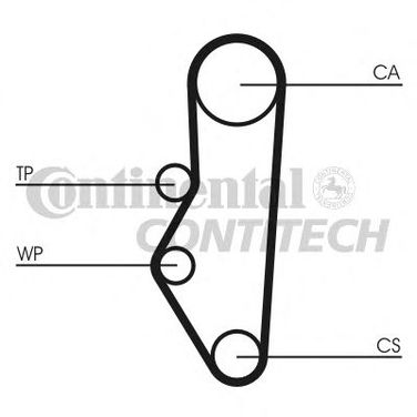 Contitech CT525K1 Комплект ремня ГРМ - 1