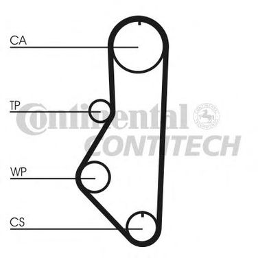 Contitech CT595 Ремень ГРМ - 1