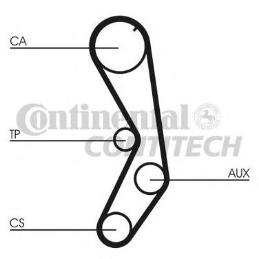Contitech CT605K1 Комплект ремня ГРМ - 1