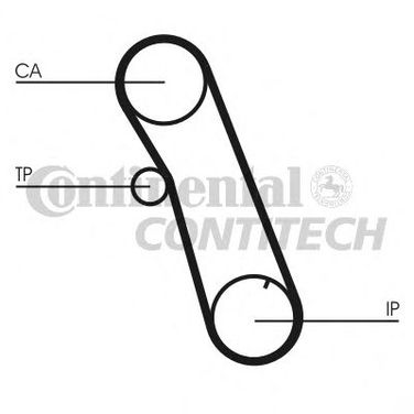 Contitech CT616 Ремень ГРМ (98 зуб.) - 1