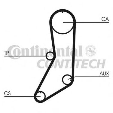 Contitech CT643K1 Комплект ремня ГРМ - 2