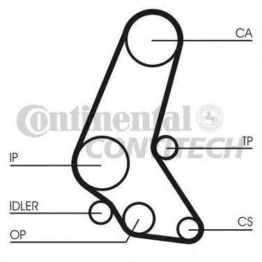 Contitech CT748 Ремень ГРМ (136 зуб.) - 1