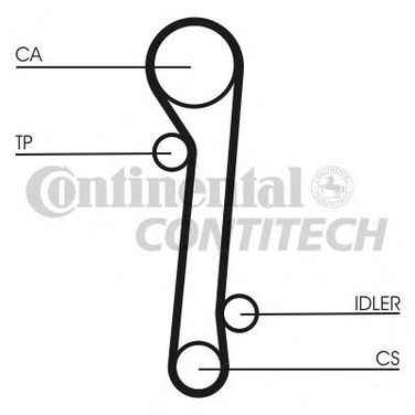 Contitech CT781K2 Комплект ремня ГРМ - 1