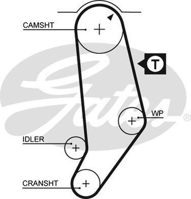 Gates K015053 Комплект ремня ГРМ - 1