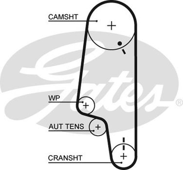 Gates K015427XS Комплект ремня ГРМ - 1