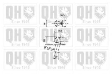 Quinton Hazell 128516 Амортизатор крышки багажника - 2