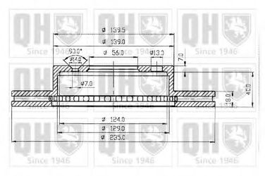 Quinton Hazell BDC4276 Диск тормозной - 1