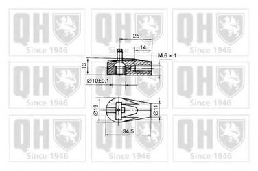 Quinton Hazell QTS128097 Амортизатор крышки багажника - 2
