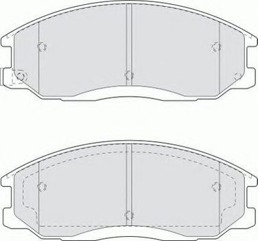 Ferodo FDB1605 Колодки тормозные дисковые | перед | - 2