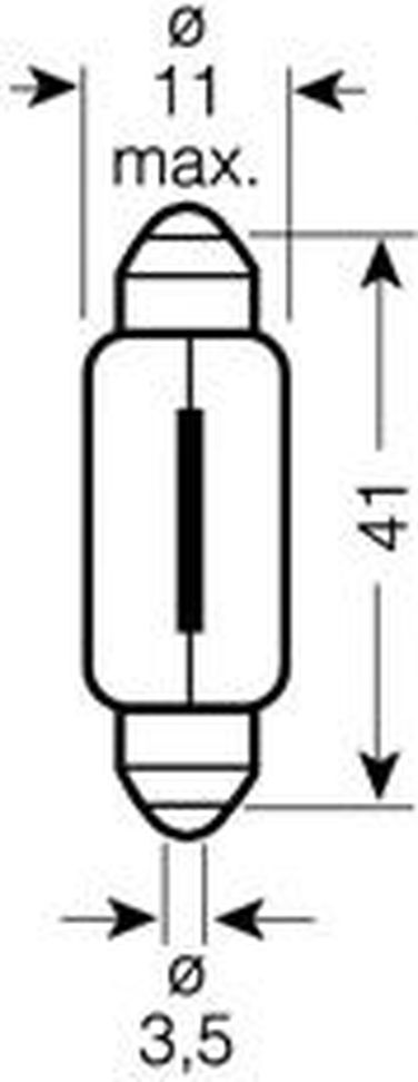 Osram 6429 Лампа C5W 24V 10W sv8.5-8 original line качество оригинальной з/ч (оем) 1 шт. - 1