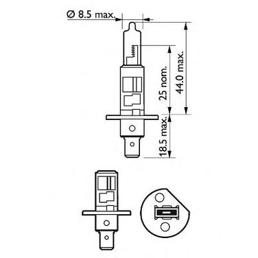 Philips 12258VPB1 Лампа 12V H1 55W Vision Plus - 3