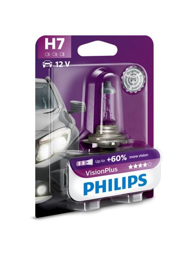 Philips 12972VPB1 Лампа галогеновая H7 VisionPlus +60% 12V 55W PX26d B1 - 1