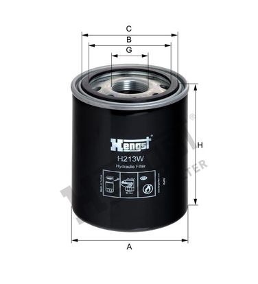 Hengst H213W Фильтр акпп - 2
