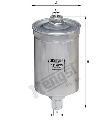 Hengst H84WK03 Фильтр топливный - 2