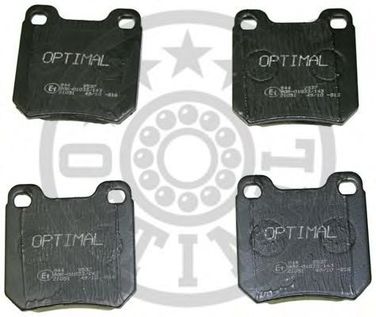 Optimal 9537 Колодки тормозные дисковые | зад | - 1