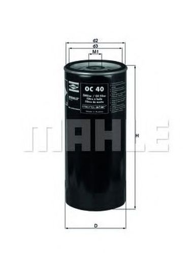 Knecht OC 40 Фильтр масляный - 1