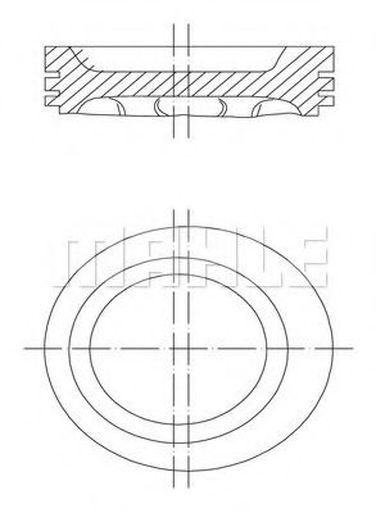Mahle 030 34 02 Поршнекомплект - 2